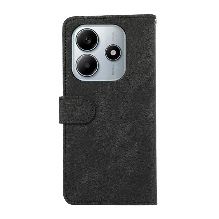 For Redmi Note 14 4G 164.84mm ABEEL Color Block Magnetic RFID Leather Phone Case