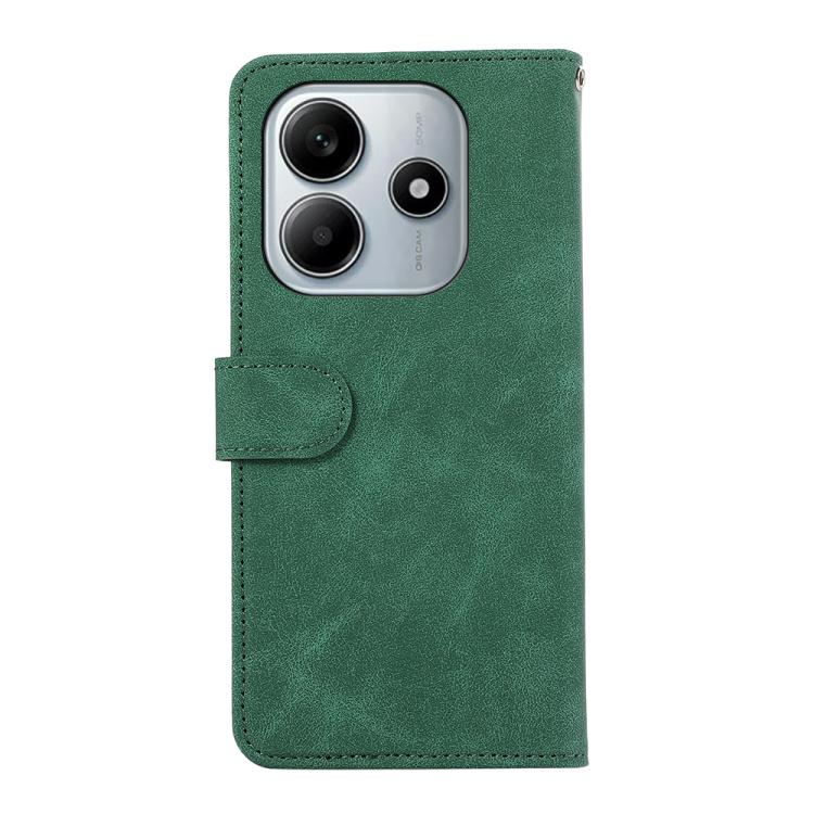 For Redmi Note 14 4G 164.84mm ABEEL Color Block Magnetic RFID Leather Phone Case