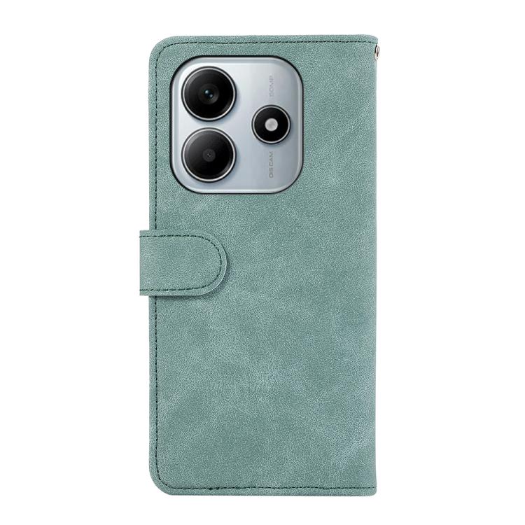 For Redmi Note 14 4G 164.84mm ABEEL Color Block Magnetic RFID Leather Phone Case