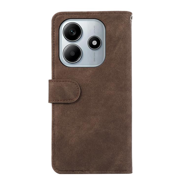 For Redmi Note 14 4G 164.84mm ABEEL Color Block Magnetic RFID Leather Phone Case