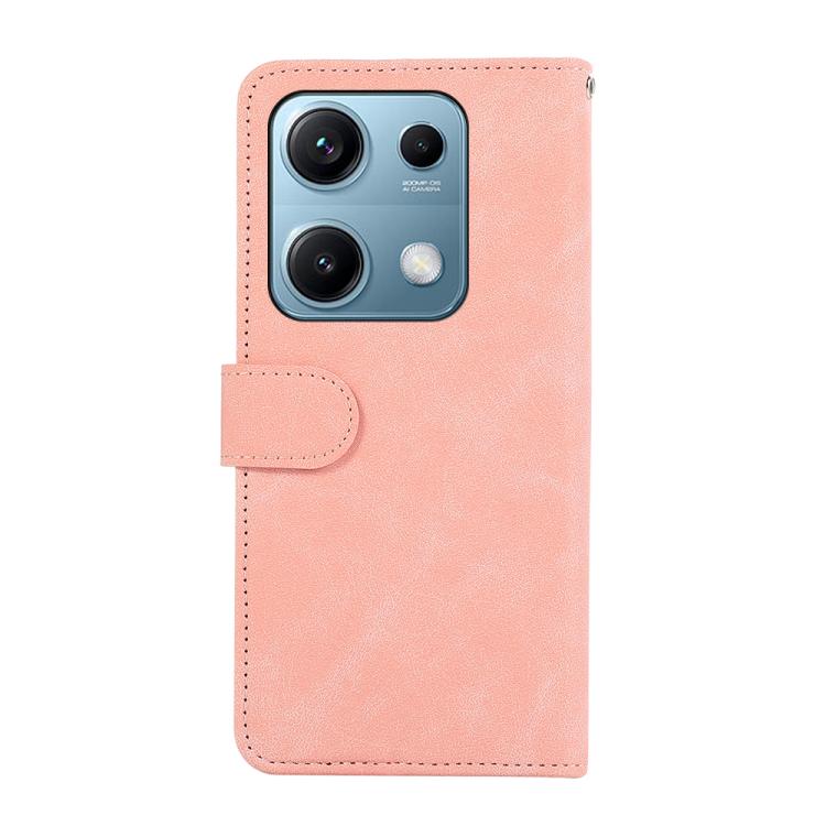 For Redmi Note 14S 4G ABEEL Color Block Magnetic RFID Leather Phone Case