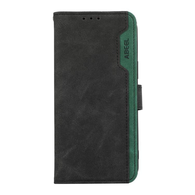 For Redmi Note 14S 4G ABEEL Color Block Magnetic RFID Leather Phone Case