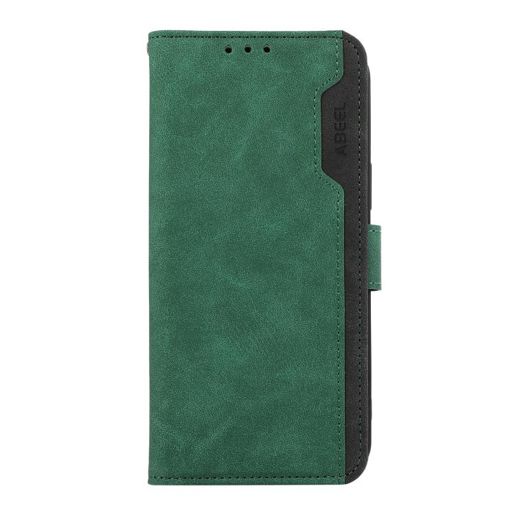 For Redmi Note 14S 4G ABEEL Color Block Magnetic RFID Leather Phone Case