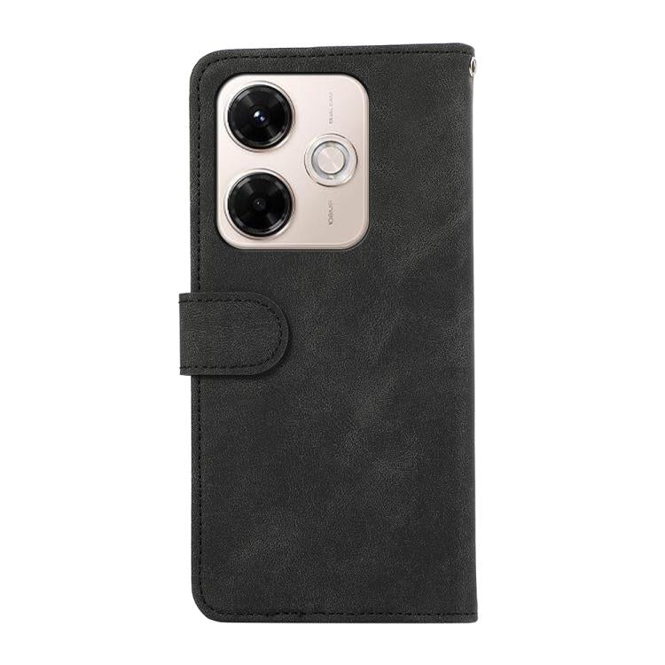 For Redmi 13x ABEEL Color Block Magnetic RFID Leather Phone Case