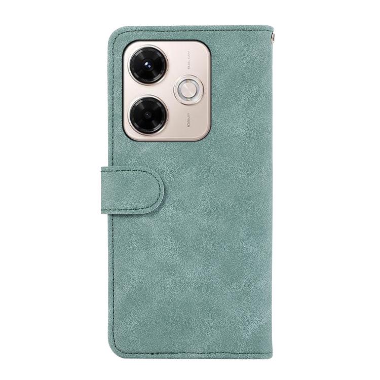 For Redmi 13x ABEEL Color Block Magnetic RFID Leather Phone Case