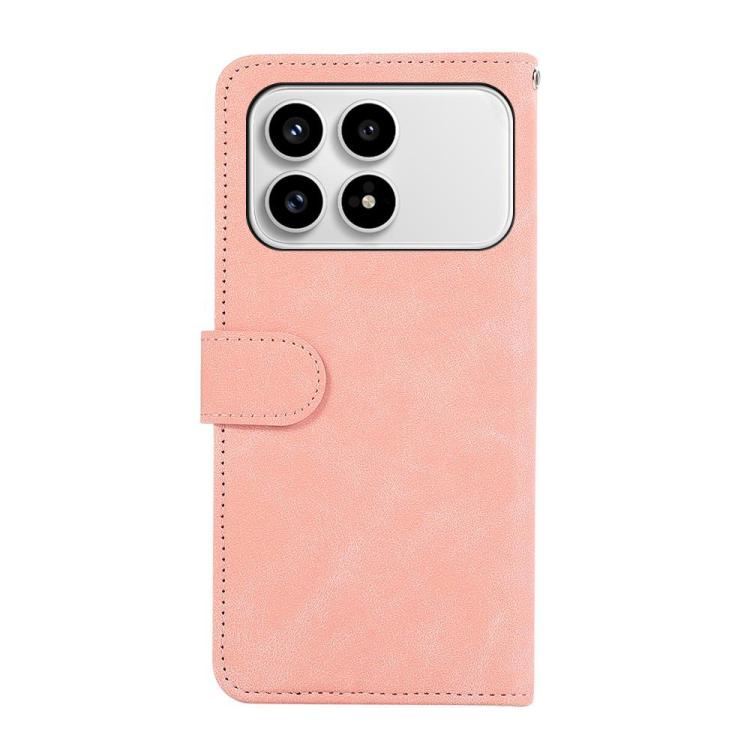 For Redmi K90/Poco F8 Pro ABEEL Color Block Magnetic RFID Leather Phone Case