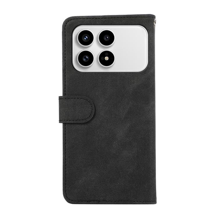For Redmi K90/Poco F8 Pro ABEEL Color Block Magnetic RFID Leather Phone Case