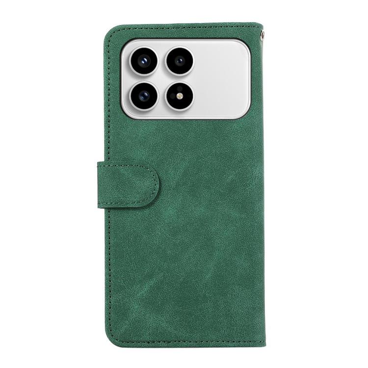 For Redmi K90/Poco F8 Pro ABEEL Color Block Magnetic RFID Leather Phone Case