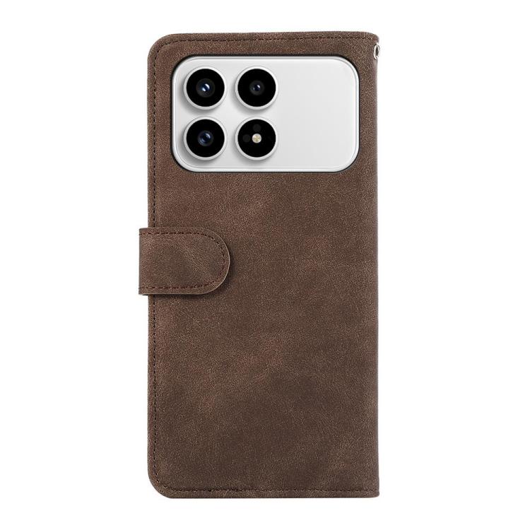 For Redmi K90/Poco F8 Pro ABEEL Color Block Magnetic RFID Leather Phone Case