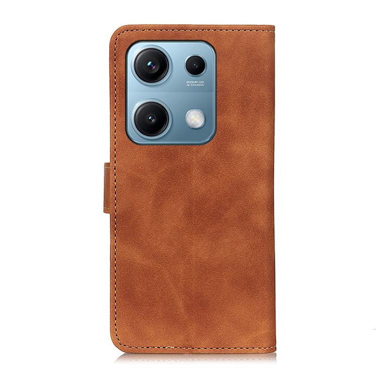 For Redmi Note 14S 4G KHAZNEH Retro Texture Flip Leather Phone Case