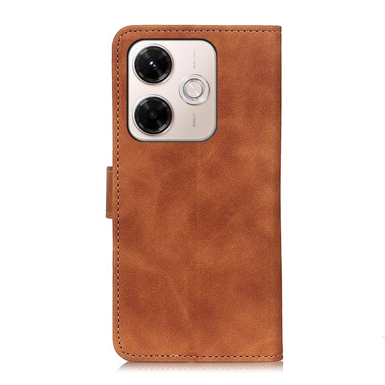 For Redmi 13X KHAZNEH Retro Texture Flip Leather Phone Case