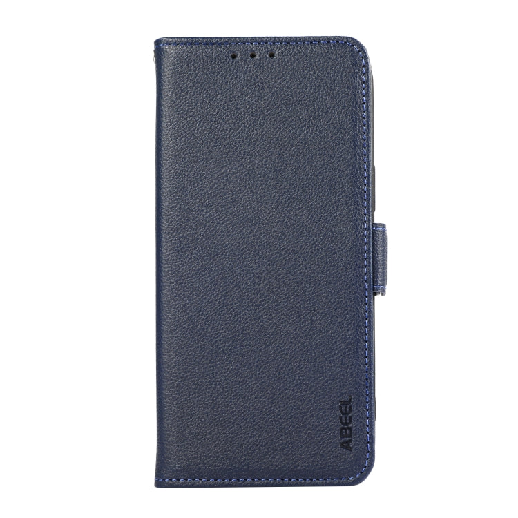 For Redmi 14C 4G ABEEL Side-Magnetic Litchi Pattern Leather RFID Phone Case