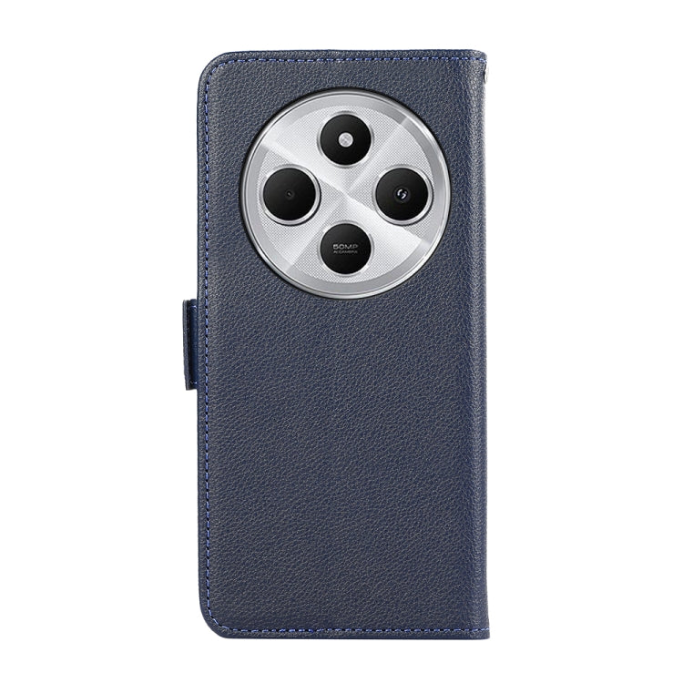 For Redmi 14C 4G ABEEL Side-Magnetic Litchi Pattern Leather RFID Phone Case