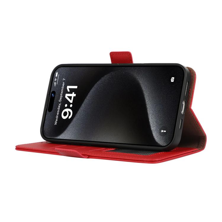 For Redmi Turbo 4 ABEEL Side-Magnetic Litchi Pattern Leather RFID Phone Case