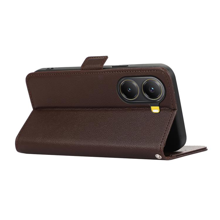 For Redmi Turbo 4 ABEEL Side-Magnetic Litchi Pattern Leather RFID Phone Case