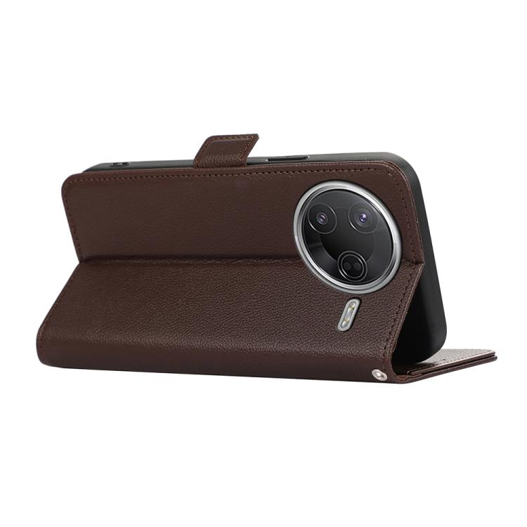 For Redmi K80 / K80 Pro ABEEL Side-Magnetic Litchi Pattern Leather RFID Phone Case