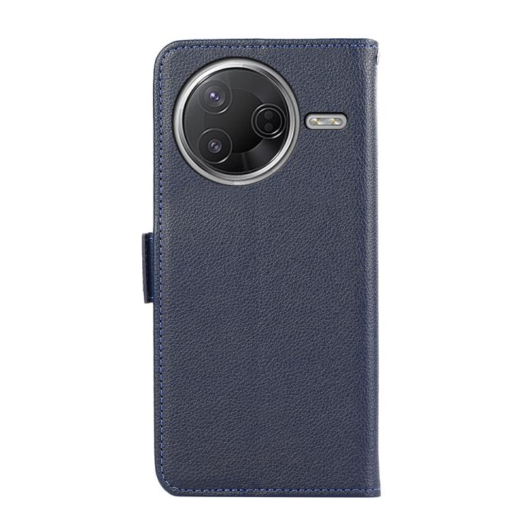 For Redmi K80 / K80 Pro ABEEL Side-Magnetic Litchi Pattern Leather RFID Phone Case