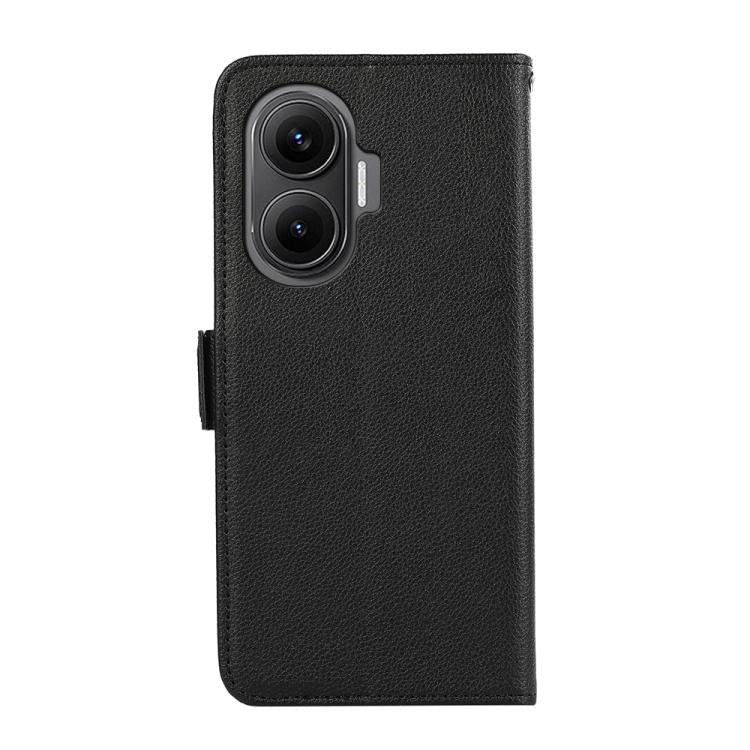 For Redmi Turbo 4 Pro ABEEL Side-Magnetic Litchi Pattern Leather RFID Phone Case