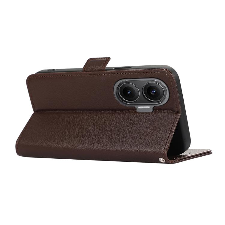 For Redmi Turbo 4 Pro ABEEL Side-Magnetic Litchi Pattern Leather RFID Phone Case