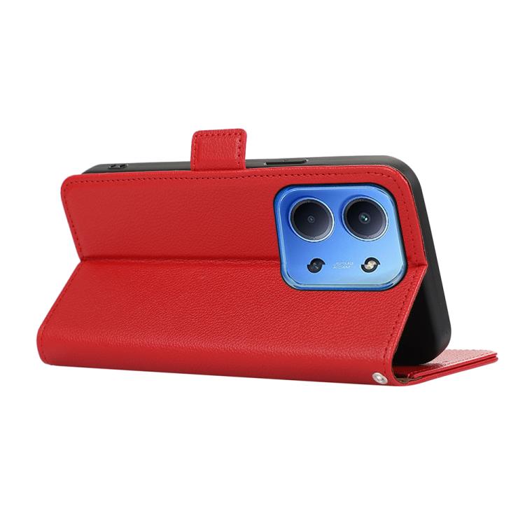 For Redmi 15C 5G / 4G EU 173mm ABEEL Side-Magnetic Litchi Pattern Leather RFID Phone Case