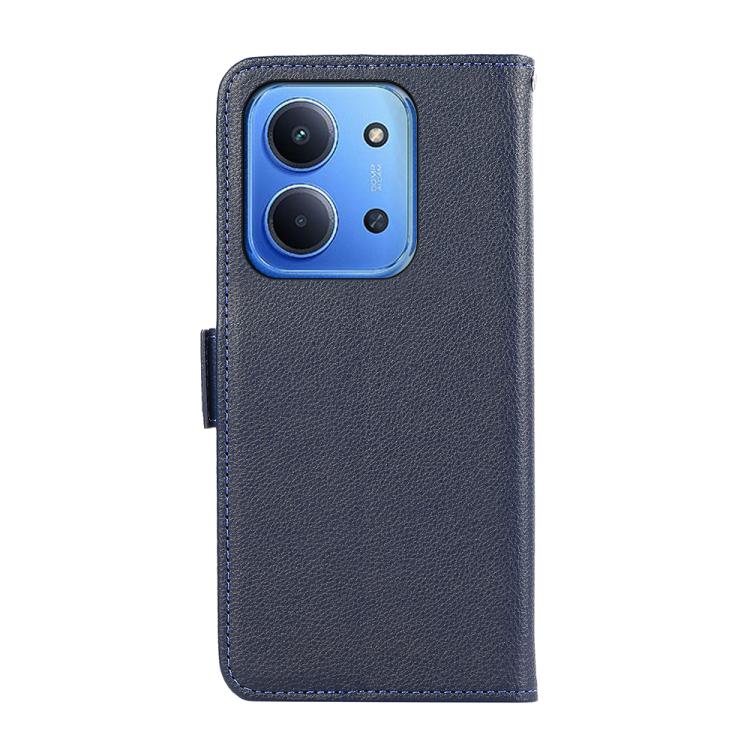 For Redmi 15C 5G / 4G EU 173mm ABEEL Side-Magnetic Litchi Pattern Leather RFID Phone Case