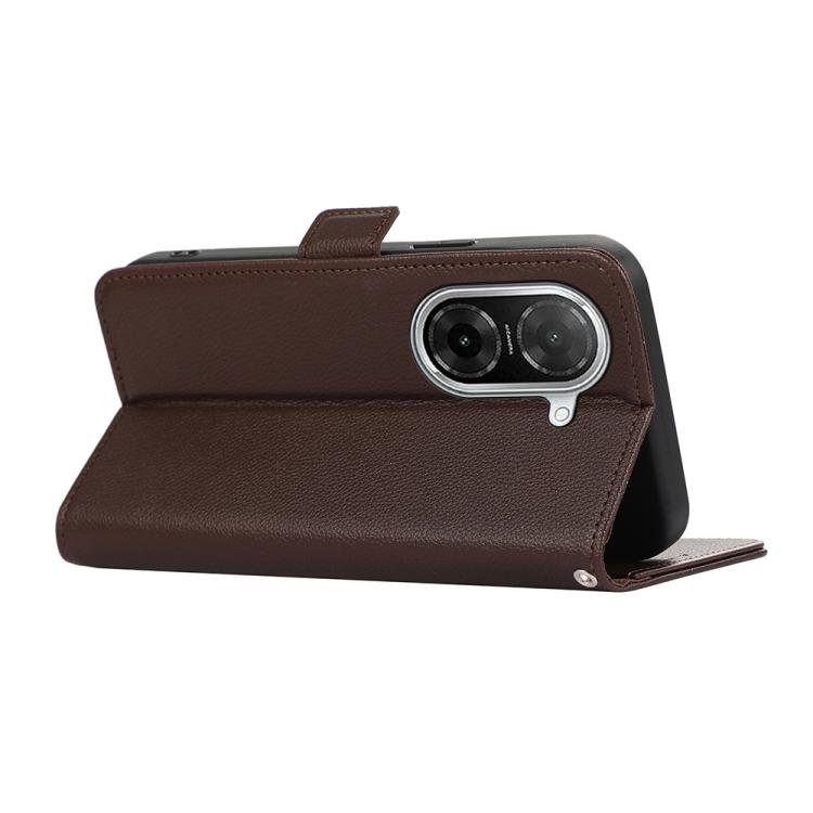 For Redmi A5 4G 171.7mm  / Poco C71 ABEEL Side-Magnetic Litchi Pattern Leather RFID Phone Case