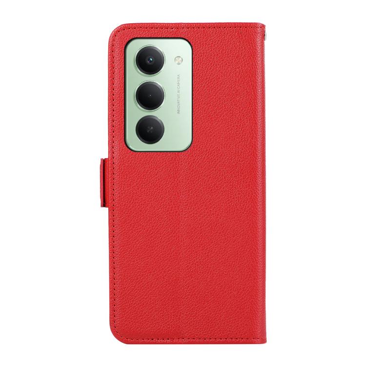 For Redmi 15 5G / 4G EU 171mm ABEEL Side-Magnetic Litchi Pattern Leather RFID Phone Case