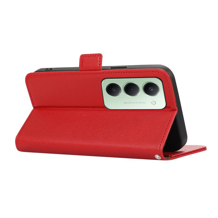 For Redmi 15 5G / 4G EU 171mm ABEEL Side-Magnetic Litchi Pattern Leather RFID Phone Case