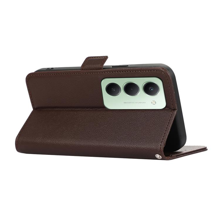 For Redmi 15 5G / 4G EU 171mm ABEEL Side-Magnetic Litchi Pattern Leather RFID Phone Case