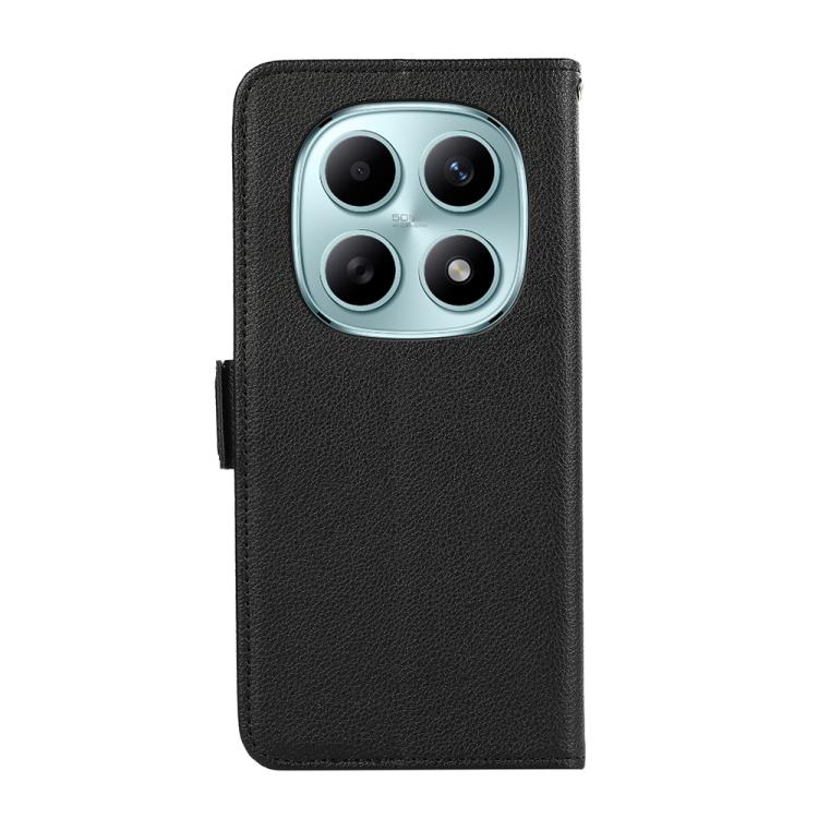 For Redmi Note 15 5G Global 164mm ABEEL Side-Magnetic Litchi Pattern Leather RFID Phone Case