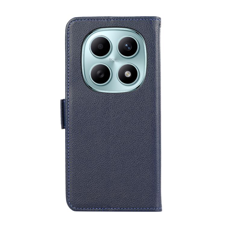 For Redmi Note 15 5G Global 164mm ABEEL Side-Magnetic Litchi Pattern Leather RFID Phone Case