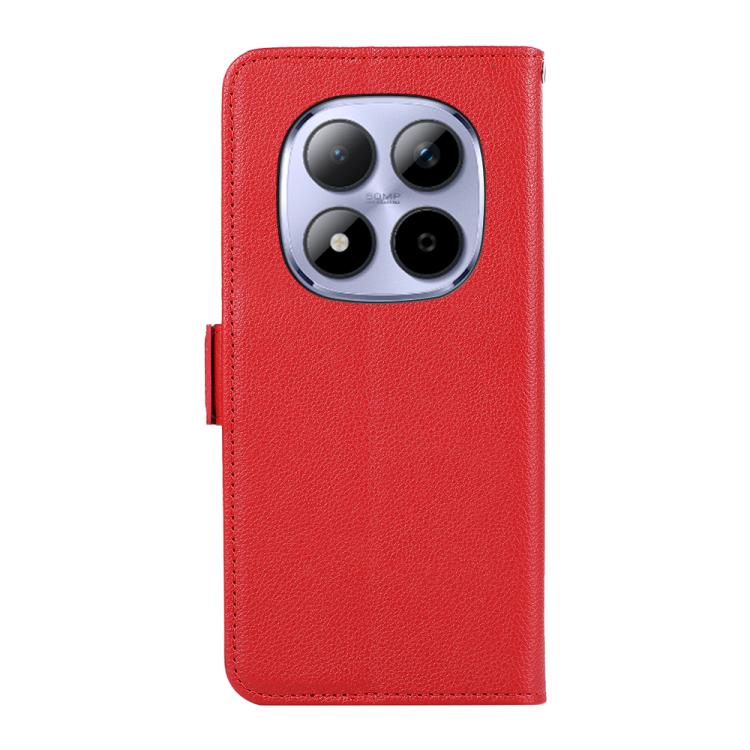 For Redmi Note 15 Pro 5G Global 163.6 ABEEL Side-Magnetic Litchi Pattern Leather RFID Phone Case