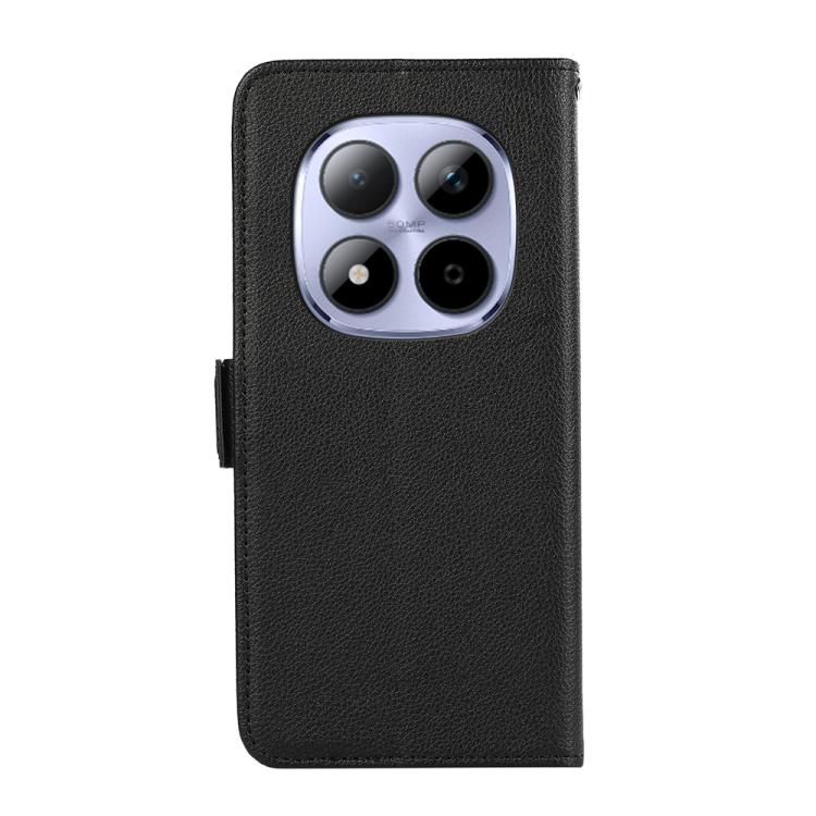 For Redmi Note 15 Pro+ 5G Global 163.3 ABEEL Side-Magnetic Litchi Pattern Leather RFID Phone Case