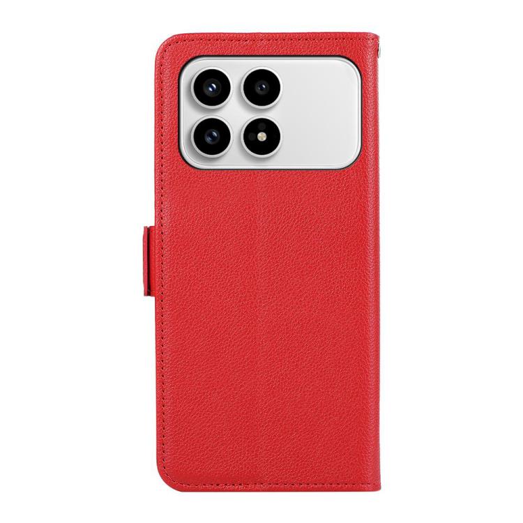 For Redmi K90/Poco F8 Pro ABEEL Side-Magnetic Litchi Pattern Leather RFID Phone Case