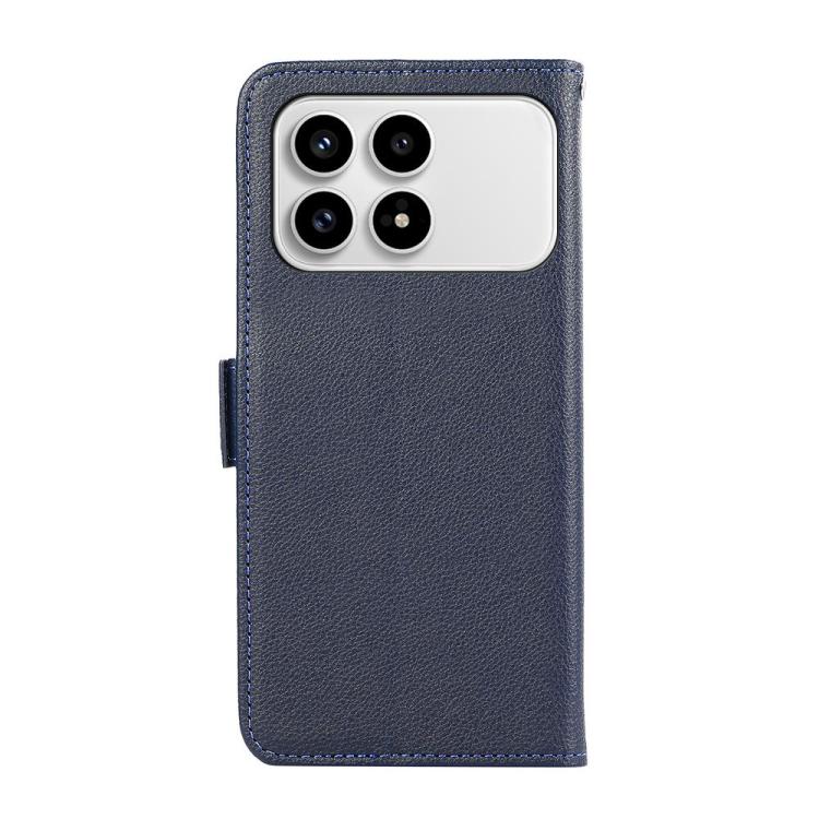 For Redmi K90/Poco F8 Pro ABEEL Side-Magnetic Litchi Pattern Leather RFID Phone Case