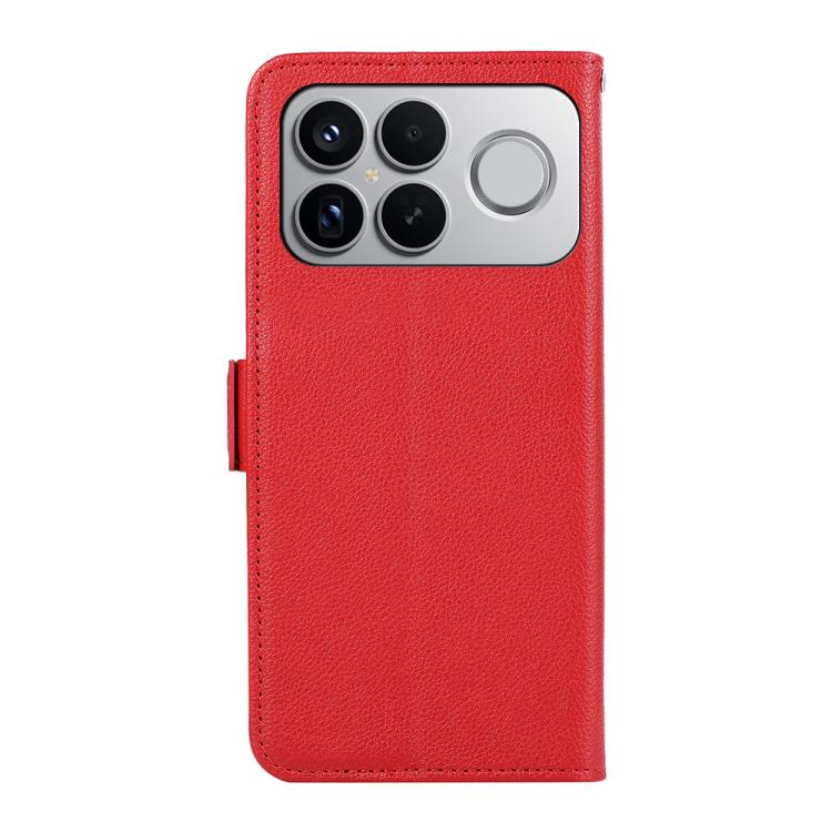 For Redmi K90 Pro Max/Poco F8 Ultra ABEEL Side-Magnetic Litchi Pattern Leather RFID Phone Case