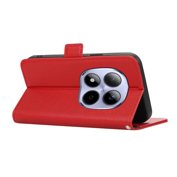 For Redmi Note 15 Pro 4G Global 163.2 ABEEL Side-Magnetic Litchi Pattern Leather RFID Phone Case