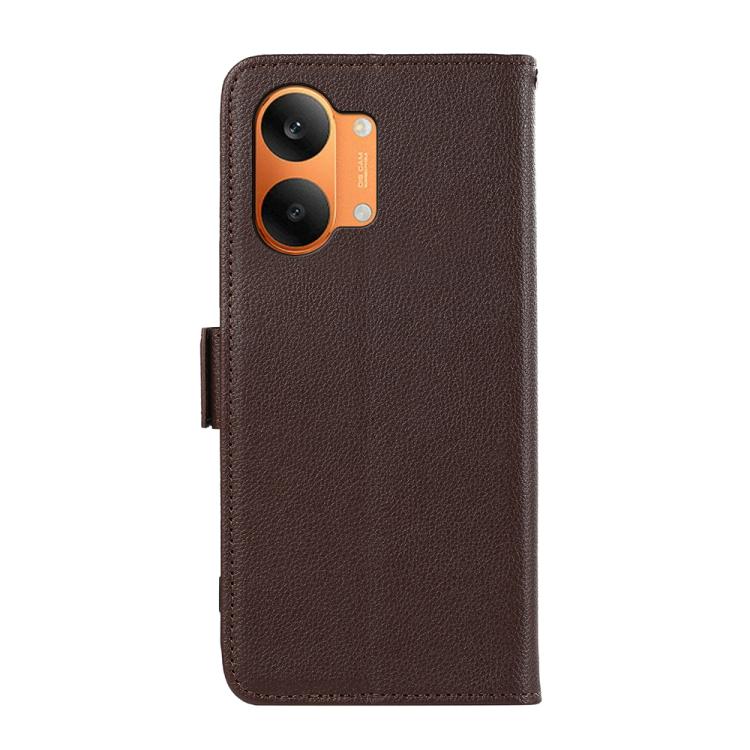 For Redmi Turbo 5 Max / Poco X8 Pro Max ABEEL Side-Magnetic Litchi Pattern Leather RFID Phone Case
