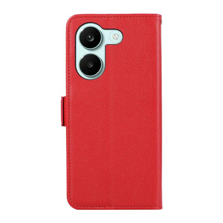 For Redmi Turbo 5 5G / Poco X8 Pro 5G ABEEL Side-Magnetic Litchi Pattern Leather RFID Phone Case