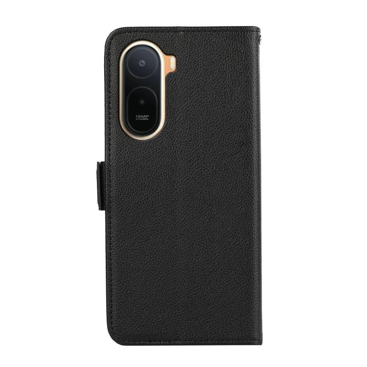 For Redmi A7 Pro 171mm/Poco C85x 5G ABEEL Side-Magnetic Litchi Pattern Leather RFID Phone Case