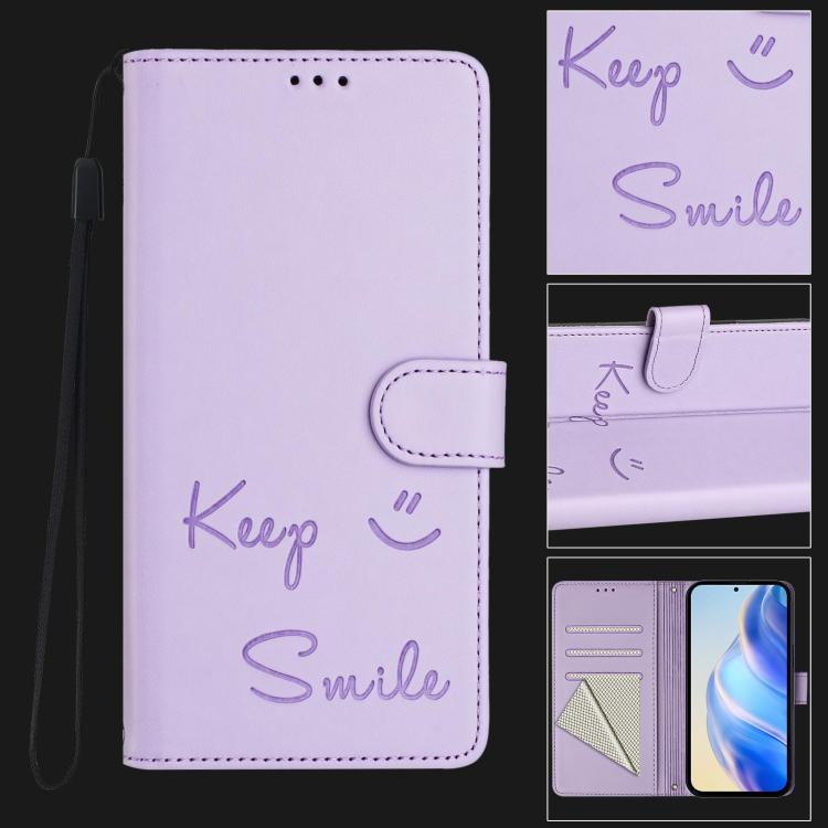 For vivo S20 5G Smile Embossing RFID Leather Phone Case