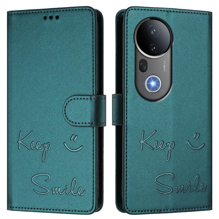 For vivo S20 Pro 5G Smile Embossing RFID Leather Phone Case
