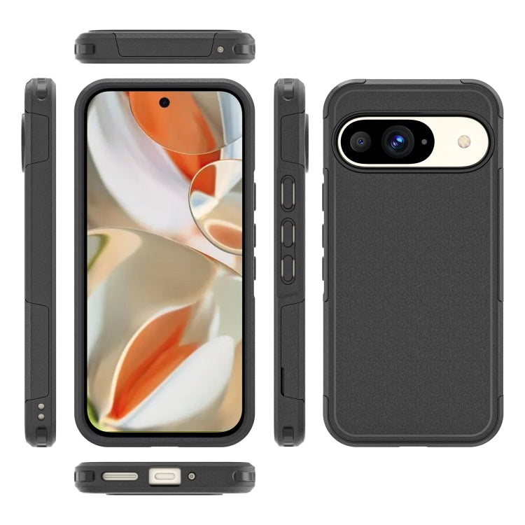 For Google Pixel 9 RedPepper Armor PC Hybrid TPU Phone Case - Black