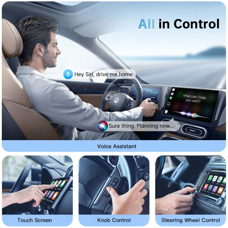 For iPhone Car Apple CarPlay Box Wired to Wireless Adapter - Black