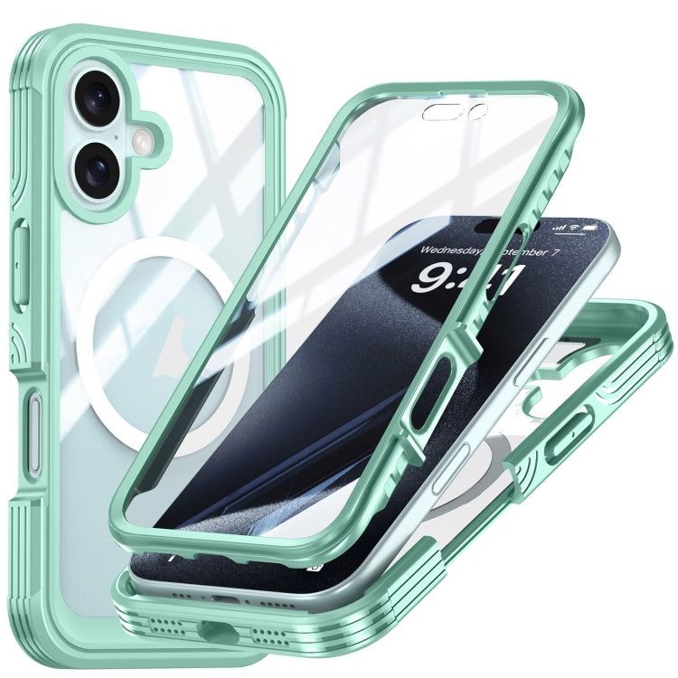 For iPhone 16 RedPepper Tempered Glass MagSafe Phone Case