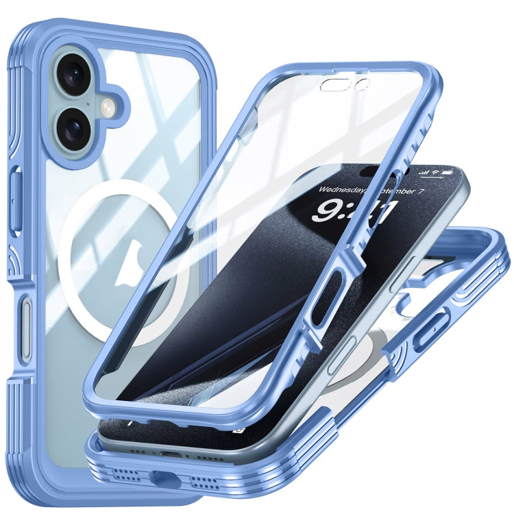 For iPhone 16 RedPepper Tempered Glass MagSafe Phone Case