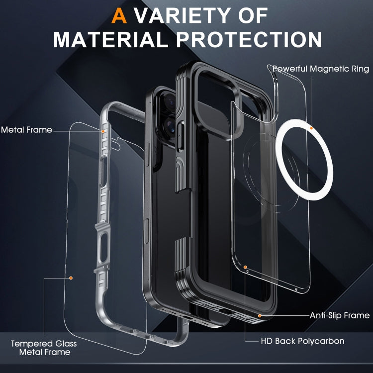 For iPhone 16 Pro RedPepper Tempered Glass MagSafe Phone Case