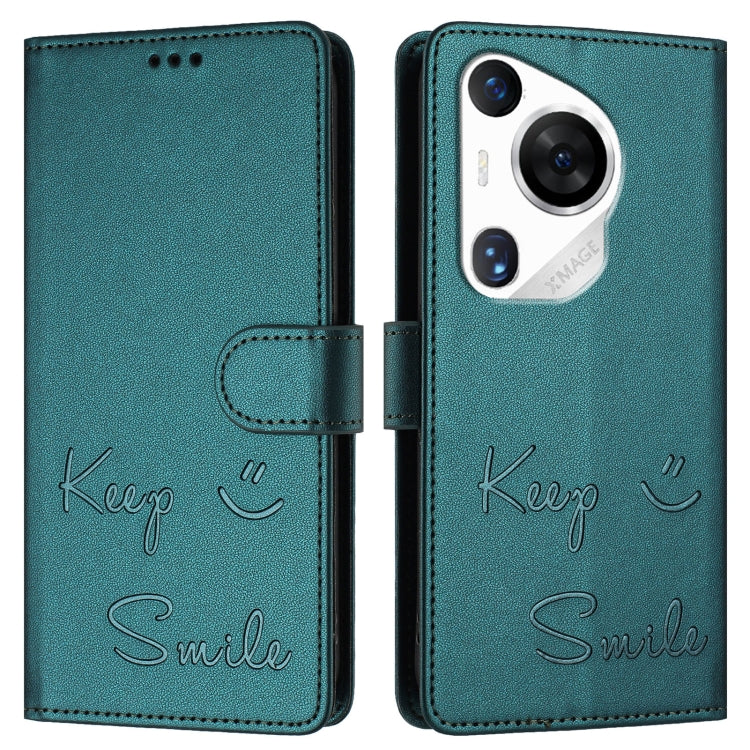 For Huawei Pura 70 Pro Smile Embossing RFID Leather Phone Case