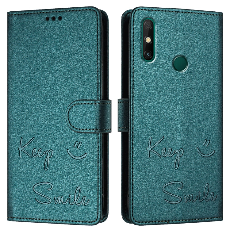 For Huawei P smart 2021 4G Smile Embossing RFID Leather Phone Case