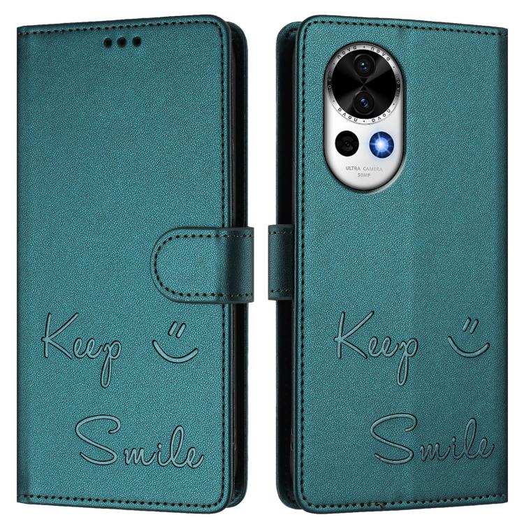 For Huawei nova 13 / nova 12 Smile Embossing RFID Leather Phone Case